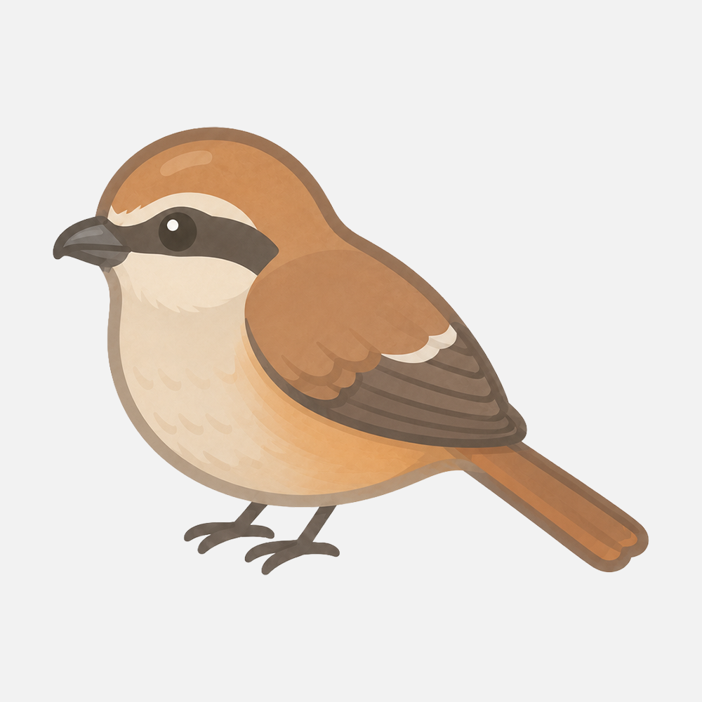 モズのシンプルなイラスト素材